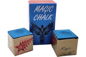 YINAT Magic Billiard Pool Cue Chalk - 1 Box (2 Cubes) - Blue for Better Ball Control