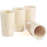 MEXTEQUIL - Talavera Shot Glasses Set of 4 Authentic Mexican Tequila Shot Glasses - Hand-painted - 2 Oz (Granite Whisper)