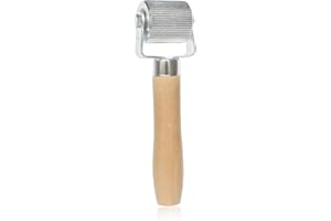 ITEQ Tire Patch Roller Wooden Handle Tire Repair Tool, Car Sound Deadening Roller, Noise Deadening Insulation, Heat Abatement Mat Wallpaper Smoothing Tool (40mm)
