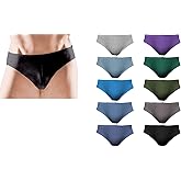 Andrew Scott Men's Cotton Color Sport Briefs |All Natural Cotton Underwear | Multi Packs -Colors