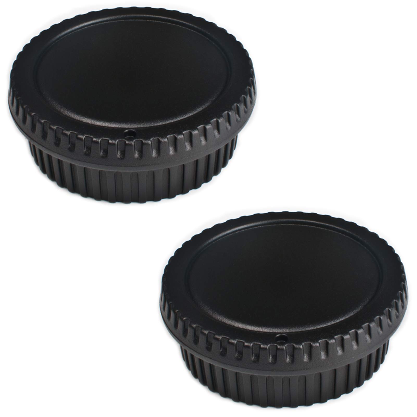 VKO Front Body Cap & Rear Lens Cap Replacement for 60D 70D 77D 80D 7D 5D Mark II III IV 750D 760D 700D 800D 4000D 2000D 200D 1300D Camera Body & EF Lens Replaces RF-3(2 Pack)