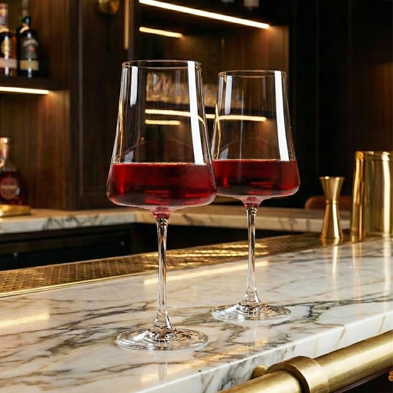 Taças de Cristal Bohemia Para Vinho - Linha Xtra 460ml - 2 Peças