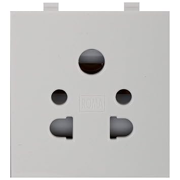 Anchor by Panasonic Polycarbonate Roma Multi Socket (White)