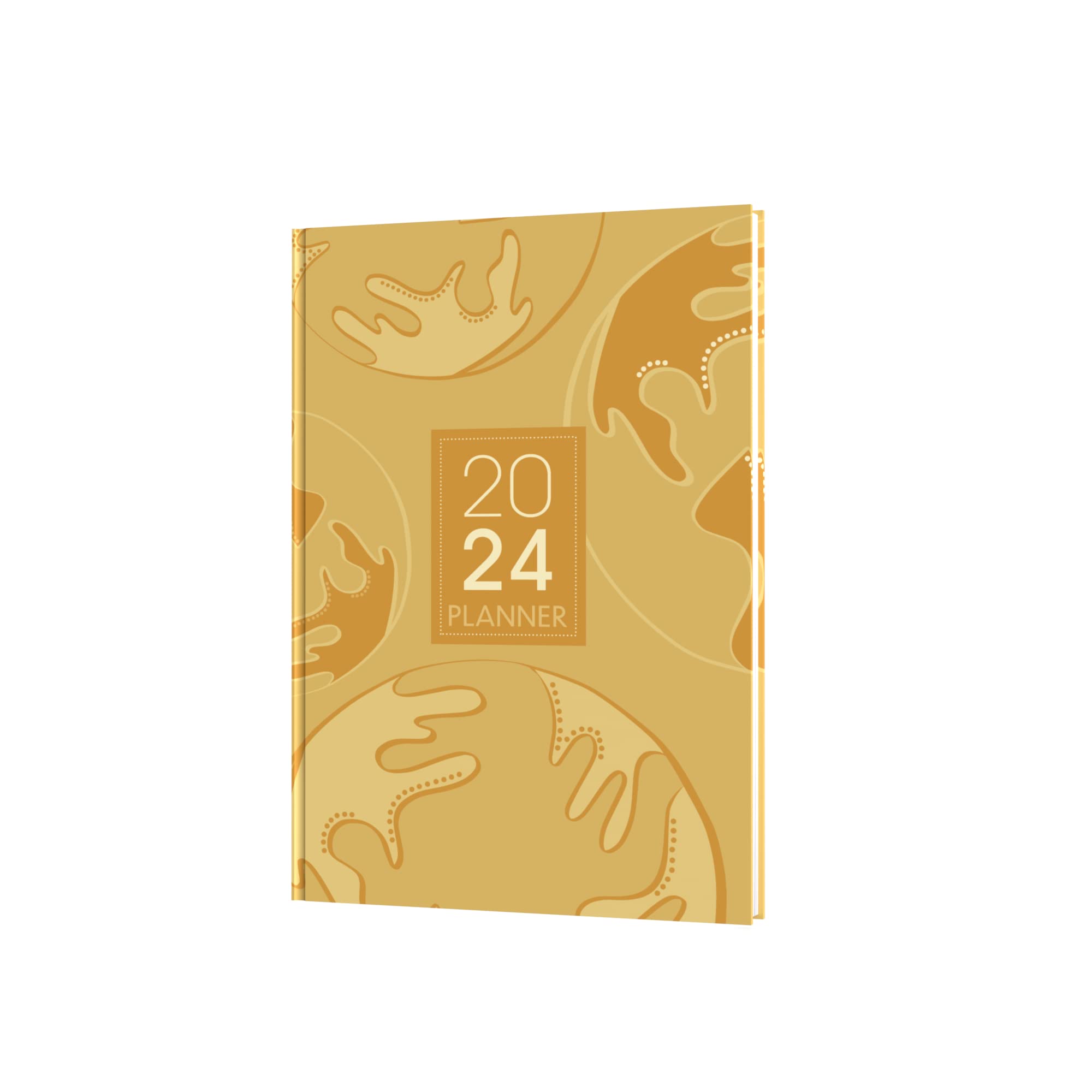 Collins Viridian 2024 Diary A5 Week to View Diary - Lifestyle Planner and Organiser for Office, Work, Personal and Home - January to December 2024 Diary - Weekly - Yellow Earth - E-VD153.45-24