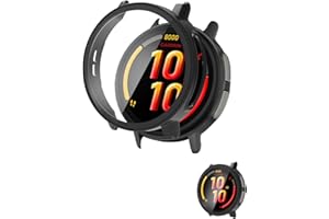 Case for Garmin Bounce 2,NOUKAJU Protective Cover Smart Watch,Built-in 9H Tempered Glass Film, Hard PC,Easy to Install,Screen