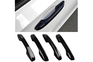 ZACXOXSR No Adhesive Snap-on Car Door Handle Cover Protector for Honda 11th Gen Civic 2022 2023 2024 2025 2026, Accord CR-V HR-V 2023 2024 2025 2026, Acura Integra 2023~2025 Accessories (1. Glossy Black)