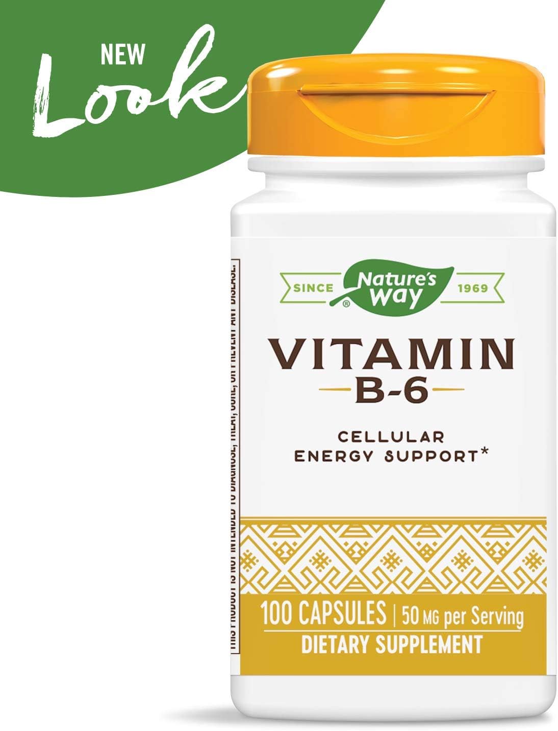 Nature's Way Vitamin B-6, 50 mg per serving: Health & Personal Care