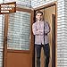 Magnetic Screen Door-Mesh Curtain-Fly Screen Doors- French Door Screen-Mosquito Out- Fits Door Openings up to 39x82 inch - Toddler and Pet Friendly