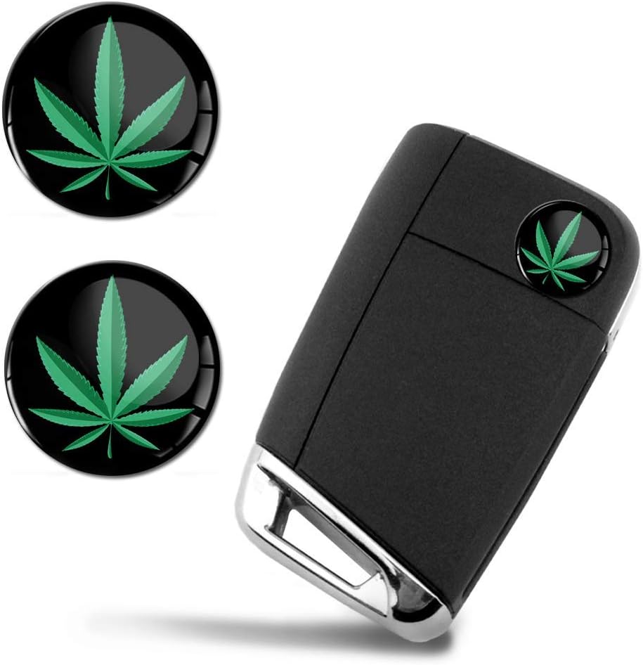 Amazon Com 2 X 3d Domed Stickers Marijuana Leaf Cannabis Weed Key Fob Emblem Badge Remote Control Replacement Logo Decal Tuning Auto Moto Car Ks 149 Arts Crafts Sewing