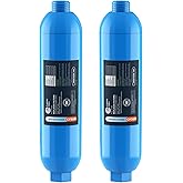 Crystala Garden Hose End Pre-Filter for Swimming Pool, Hot Tubs, Spa, Inflatable Pool, Ponds, Greatly Reduces Bad Taste, Odors, Chlorin and Sediment, up to 8,000 Gallons, 2 Pack