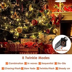 SANJICHA Super-Long 180FT 500 LED Christmas String