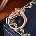 Jiangyue Exquisite Lady Rings AAA Cubic Zirconia Rose Gold Plated Ring Party Charming Elegant Jewelry Size 5-10