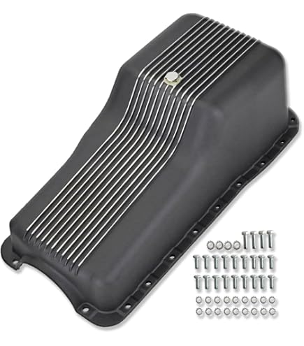 Polished Aluminum Oil Pan | Retro Finned | 1986–2002 Chevy Small Block
