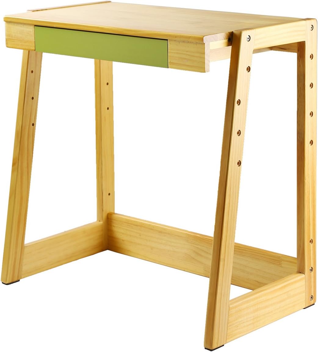 YouHi HeightAdjustable Children's Desk, Kids Solid Wooden Student