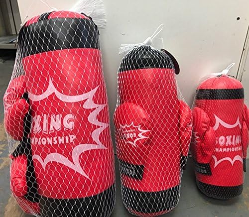 Kids BOXING SET Punch Bag & Gloves Kit Child Exercise Birthday Gift Toy