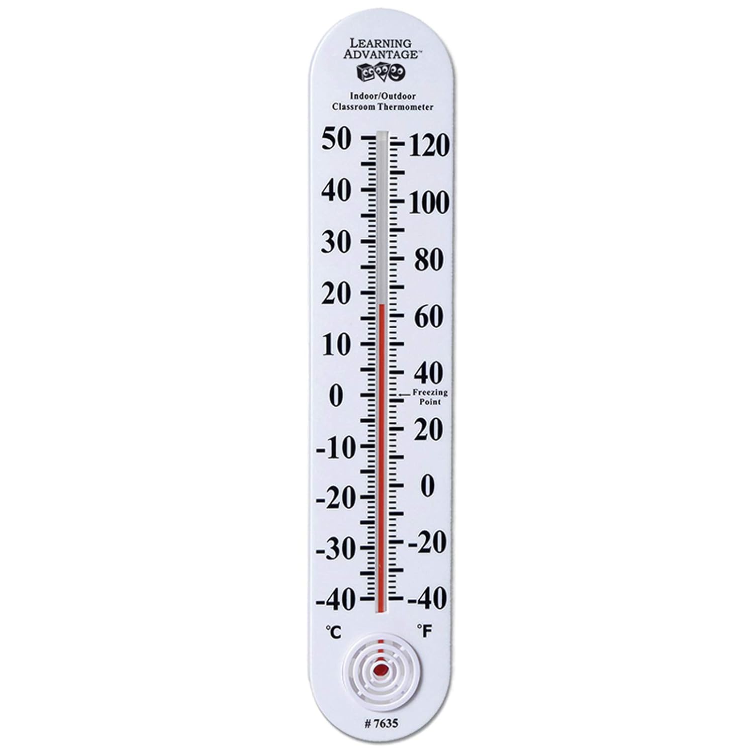 Learning Advantage Indoor/Outdoor Classroom Thermometer Large for