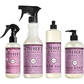 Mrs. MEYER'S Variety, 1 Room Freshener, 8 OZ, 1 Liquid Dish Soap, 16 OZ, 1 Liquid Hand Soap,12.5 OZ, 1 Multi-Surface Cleaner 16 OZ, 1 CT (Peony)