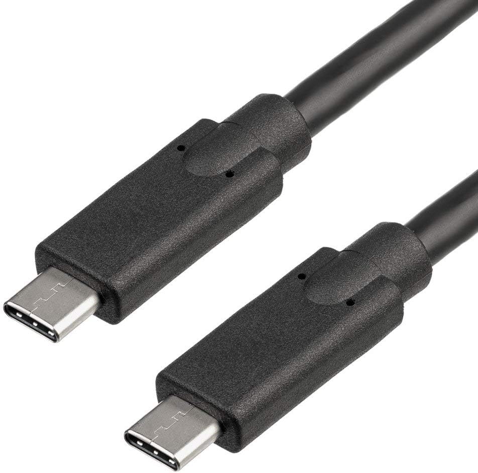 Akyga USB C 3.1 Plug Quick Cable Sync Data Extension Cable 1 m, Schwarz