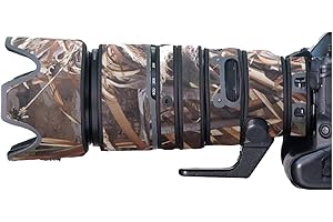 Lens Cover for Nikon Z 100-400mm F/4.5-5.6 VR S Camouflage Camera Lens Protection Sleeve (Color #Withered Grass Camouflage - 