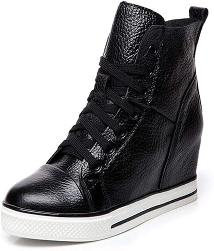 Amazon 実りの秋 6cmインヒールスニーカー レディース ハイカット スリッポン シークレットシューズ カジュアルシューズ 8 5cm身長アップ 編み上げ 軽量 美脚 履きやすい 通気性 耐磨耗 おしゃれ かわいい 通学 通勤 春夏 実りの秋 スニーカー