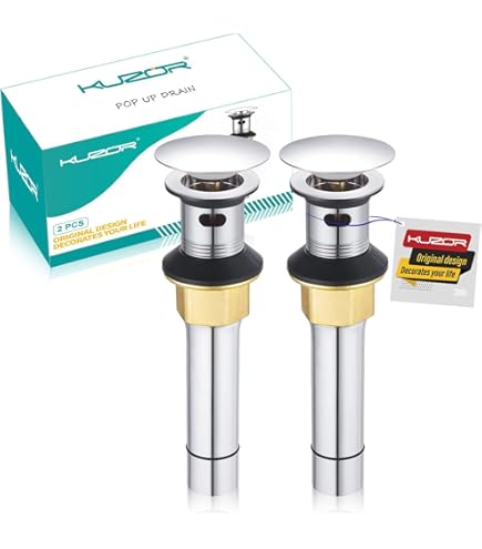 Vidange haute carrée click clack sans trop-plein 1"1/4 Tecom