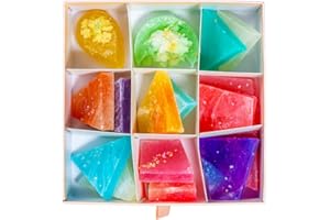 SILKY GEM - Treasure Box, Edible Crystal Candy, 16-18 Clusters, Multi Flavor, Kohakutou, Edible Gem, Vegan, Gluten Free, ASMR