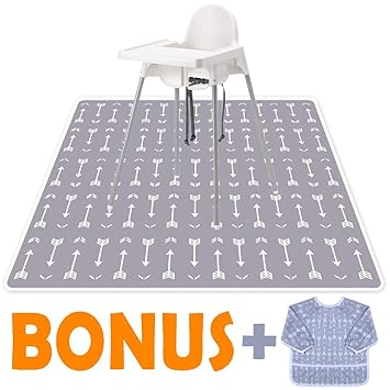 Amazon Com Little Growers Baby Splat Mat For Under High Chair