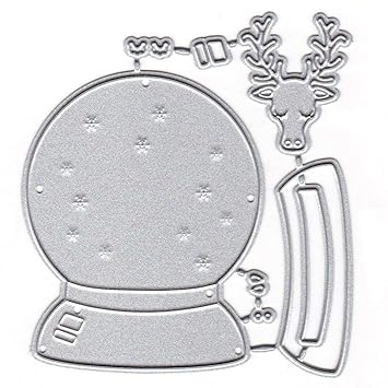 Amazon Com Christmas Paper Die Cuts Whitelotous Metal Cutting