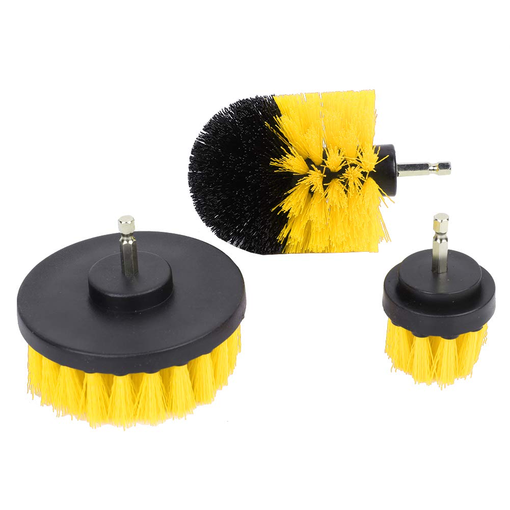 Drill Brush Drill Cleaning Head Brush For Cordless Screwdriver 3 Pieces Brush Attachment Drill Set Cleaning Brush Extensions Brush Electric Drill Cleaning Attachment Cordless Screwdriver