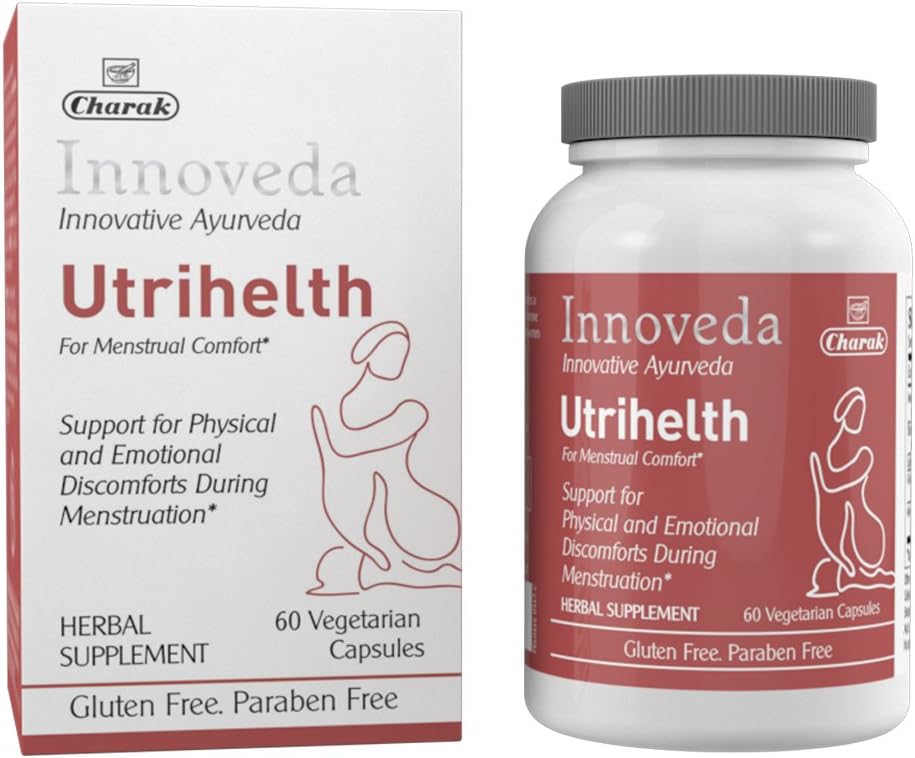 Innoveda Utrihelth - Helps to Regulate and Restore Normal Menstrual Cycle Flow, Menstrual Comfort, 60 Capsules