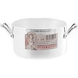 Padella Agnelli Alluminio 32 Cm | 2 Manici | Made In Italy Per Cucina Familiare