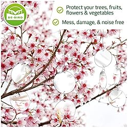 De-Bird Repellent Disks, 8 Pack Set Bird Deterrents
