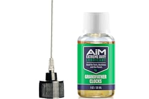 PLANETSAFE LUBRICANTS PlanetSafe AiM Clock Oil | The Best Grandfather Clock, Wall Clock and Cuckoo Clock Oil | Cleans, Lubricates, Protects - Safe, Non-Toxic, Odorless