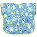 Bumkins Disney Monsters Inc Junior Bib / Short Sleeve Toddler Bib / Smock 1-3 Years, Waterproof, Washable, Stain and Odor Resistant – Blue