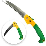 GRÜNTEK Scie Élagage Pliante 180 Mm – Lame Japonaise Teflon 3D, Manche Liège Confort, 4 Positions De Coupe – Idéale Jardin, Camping & Survie