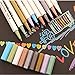 Schoolsupply Set 10 Colors Metallic Markers for Adult Coloring Books Waterproof Marker