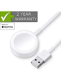 CulaLuva Magnetic Wireless Charger Cable Pad Stand Compatible with Apple Watch Series 3 2 1 All 38mm 42mm