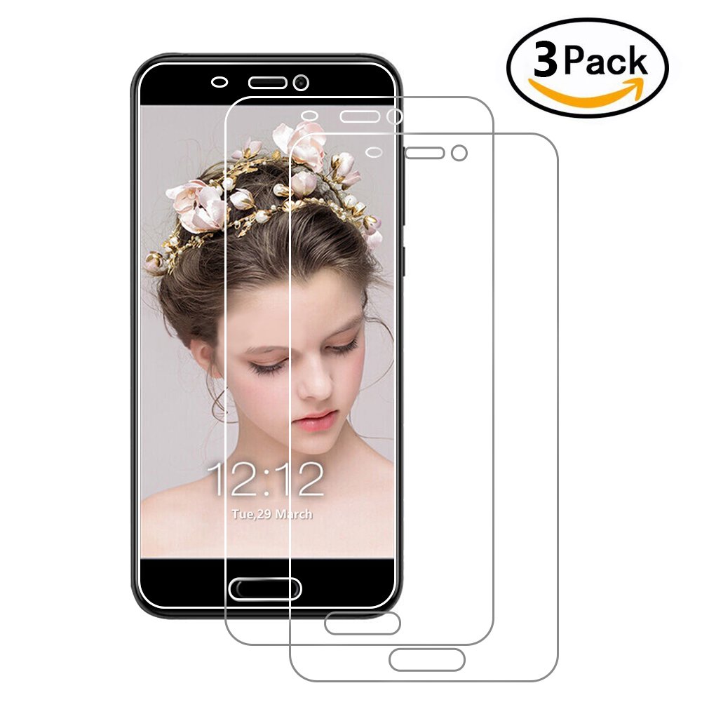 Arekeke Cristal Templado para Xiaomi Mi Unidades Cristal Vidrio Templado Protector para