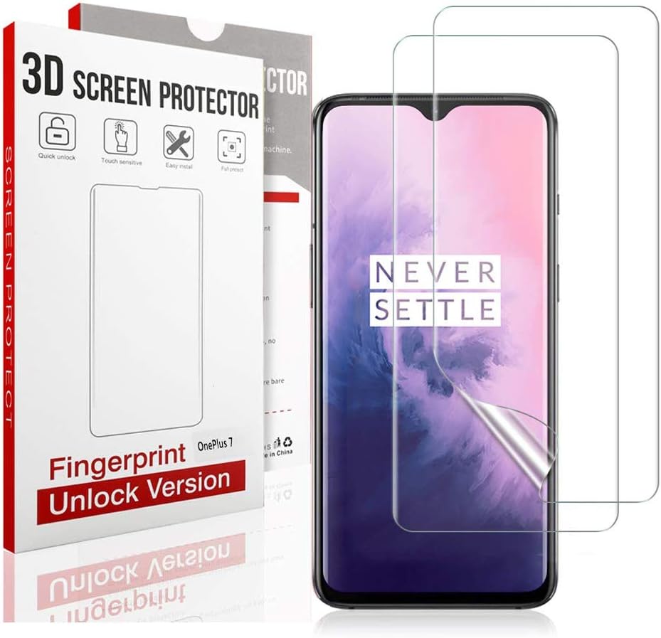 QITAYO Screen Protector for oneplus 7, [HD Clear] [Bubble-Free][Case Friendly] Screen Protector Compatible with oneplus…