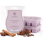 Scentsy Welcome Home Wax Melts, 3 Pack, 7.8 Oz | Cinnamon, nutmeg and clove wax melts, cozy spice paraffin wax cubes for electric wax warmers
