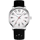 BOFAN Nurse Watch for Medical Professionals,Students,Doctors with Easy to Read Dial,Second Hand and 24 Hour,Soft and Breathable Silicone Band,Water Resistant