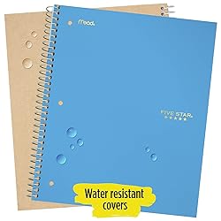 Five Star Spiral Notebook, 1 Subject, College Ruled