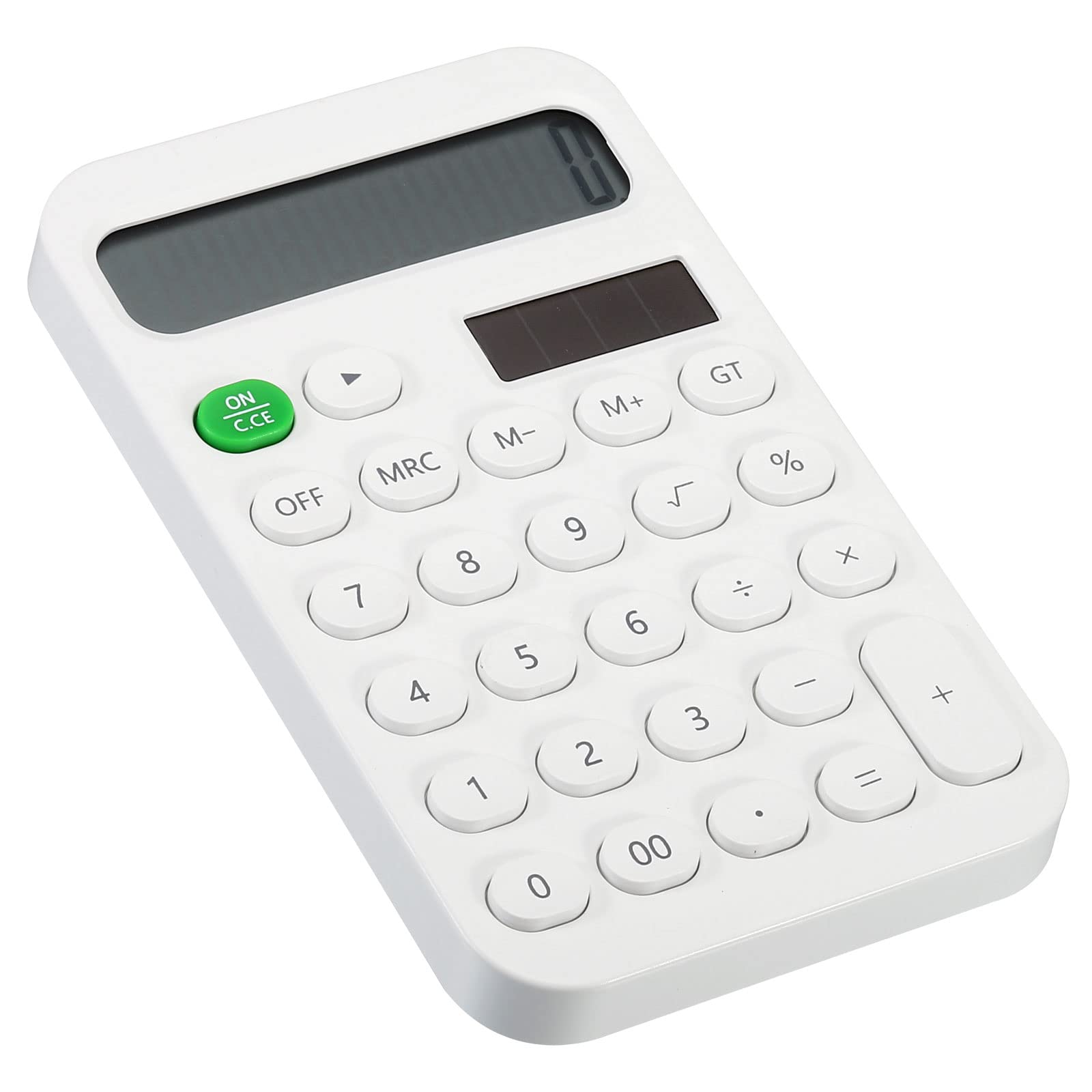 PATIKIL Desktop Calculator, 12 Digit Large LCD Display Standard Function Desk Calculator Portable Cute Calculator for Home Office, White