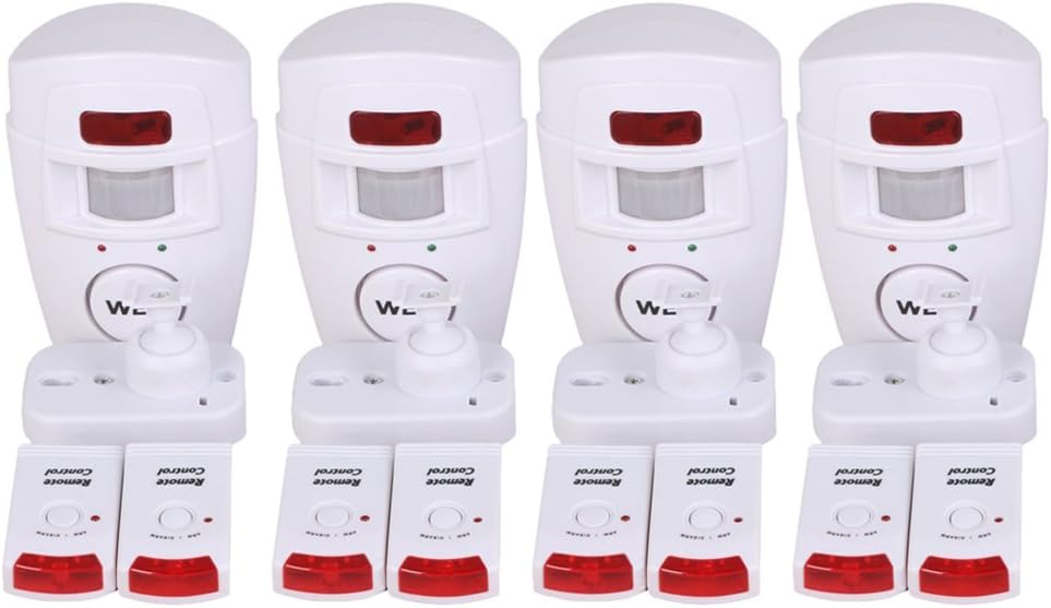 WER Infrared Wireless Motion Detection Alarm, Home Safety, Summer Garage, Storage Center, Caravan Alarm System