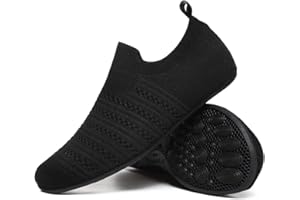 QZKDM Lightweight Slip on Grip Indoor House Slippers Barefoot Non Slip Home Exercise Yoga Shoes for Men Women
