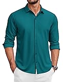 COOFANDY Men's Long Sleeve Button Down Shirts