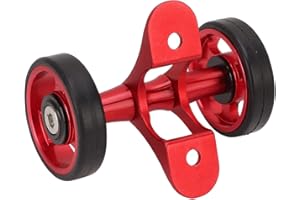 Zunate Easywheel Double Rear Wheels for Brompton Folding Bike, Bike Mudguard Extension Roller Assembly, Aluminum Alloy