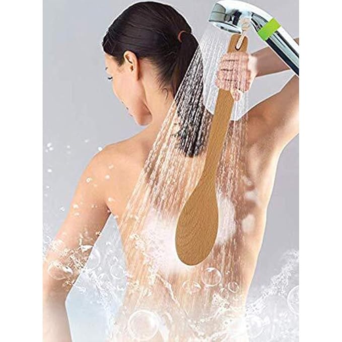 ASEOK Szczotka do kąpieli, szczotka do pleców z włosia dzika ...