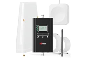 Hiboost Cell Phone Signal Booster for Home and Office, 4,000 sq ft, Boost 5G 4G LTE Data for Verizon AT&T and All U.S. Carriers, FCC Approved