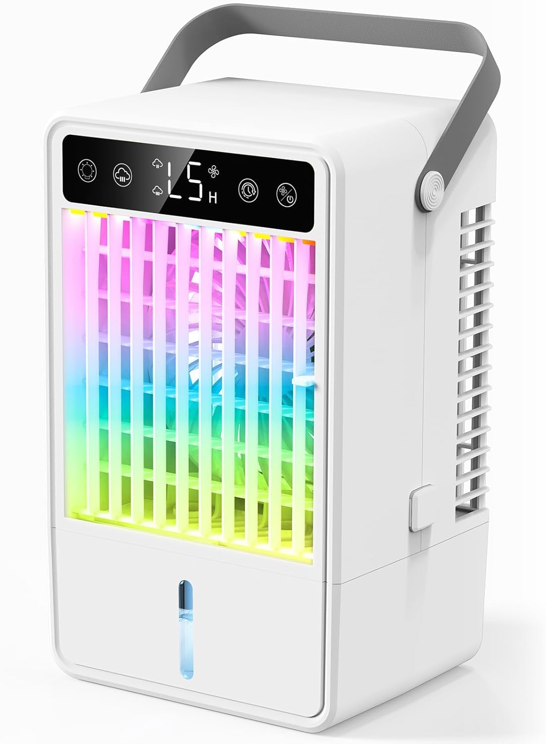 Photo 1 of Portable Air Conditioners, Personal Mini Air Cooler Cooling Fan with 5 Speeds, 1.5L Bucket Evaporative Air Conditioner, 2 Cool Mist Air Conditioners Humidifier Fan Room Bedroom Office (White)